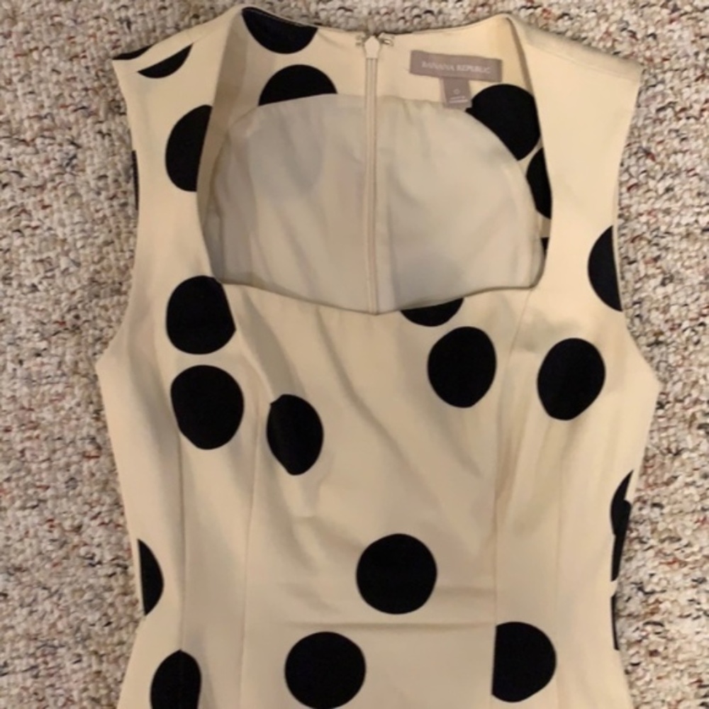 Banana Republic Sloan Fit Polka Dot Dress